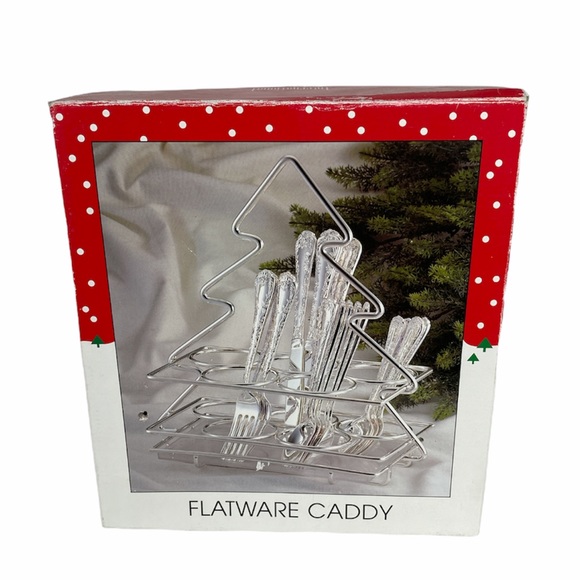 International Christmas Silverware Holder, Silver - Picture 7 of 7